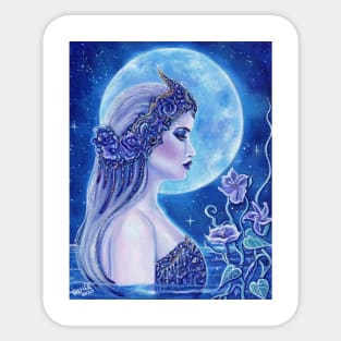 Goddess of the ocean by Renee Lavoie Sticker